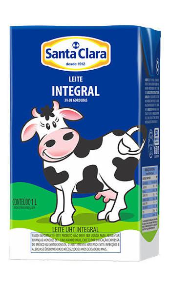 LEITE INTEGRAL SANTA CLARA 1L