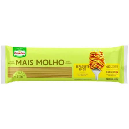 MASSA ESPAG. 8 C/OVOS ORQUIDEA 400G