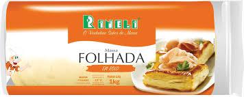 MASSA ROLO FOLHADA CONGELADA RINELI 1KG