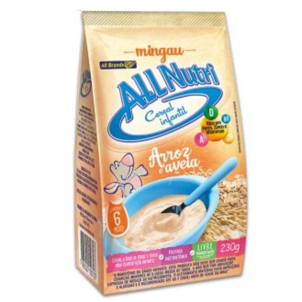 MINGAU ARROZ E AVEIA ALLNUTRI REFIL 230G