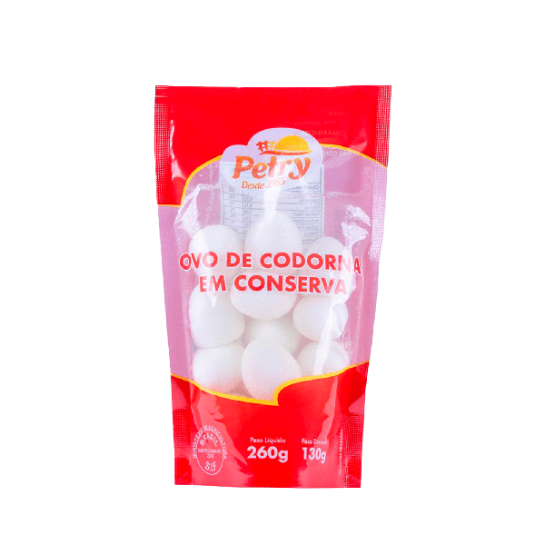 OVO DE CODORNA EM CONSERVA POUCH PETRY 130G