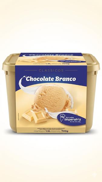 POTE SORVETE CHOCOLATE BRANCO 720GR