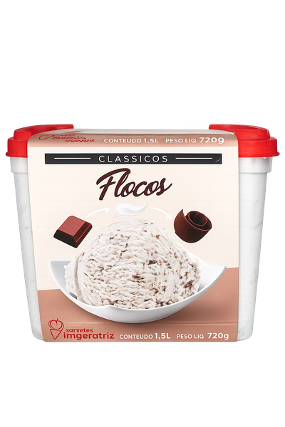 POTE SORVETE FLOCOS 720 GR