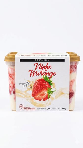 POTE SORVETE NINHO COM MORANGO 720G