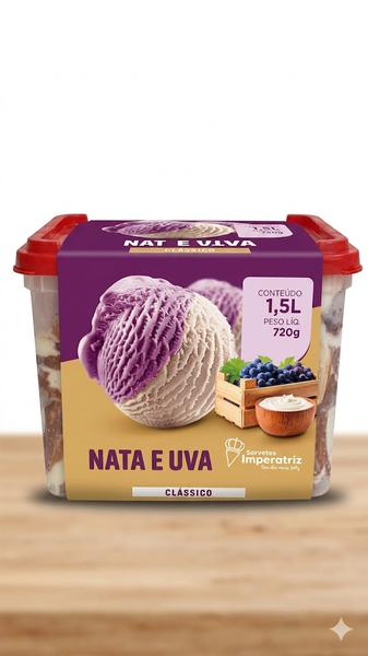 POTE SORVETE UVA COM NATA 720G