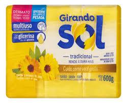 Sabao Girando Sol Amarelo C/3 600g
