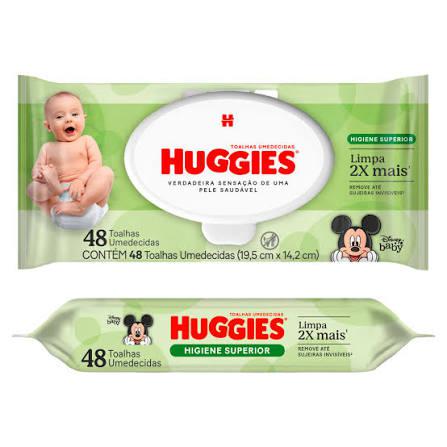 TOALHA UMEDECIDA HUGGIES MAX CLEAN C/48