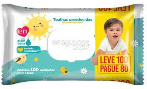 TOALHA UMEDECIDAS 100 FOLHAS