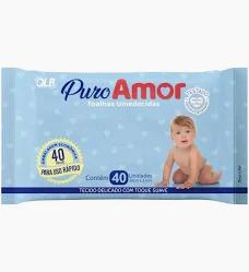 TOALHAS UMEDECIDAS PURO AMOR C/40UN