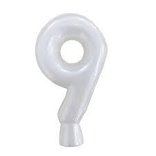 VELA ANIVERSARIO BRANCA 9  ELMO