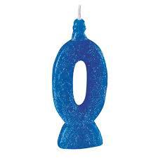 VELA SUP.NUMERO N0 AZUL BL C/1