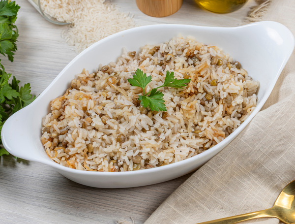 ARROZ COM LENTILHA E CEBOLA DOURADA 120G