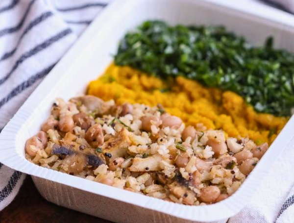 BAIÃO DE DOIS PURÊ CABOTIÁ E COUVE VEGANO 360G MESTRE CUCO