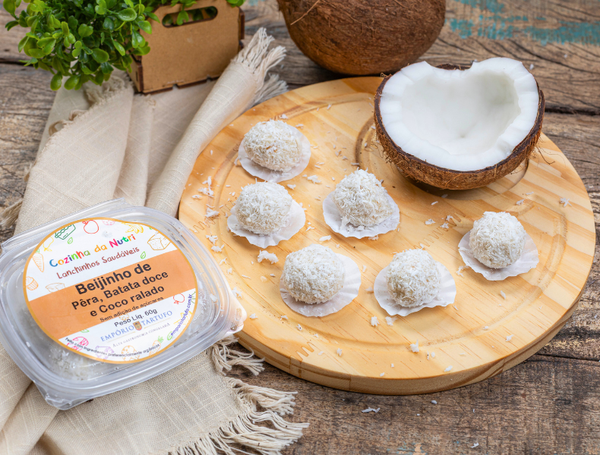 BEIJINHO DE PÊRA, BATATA DOCE E COCO 60G COZINHA DA NUTRI