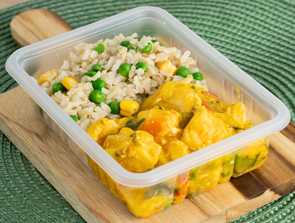 BOBÓ DE FRANGO COM ARROZ INTEGRAL À GREGA 250G PRATICE FE