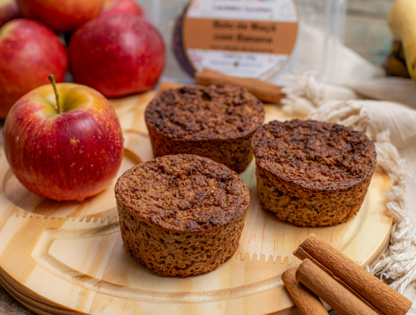 BOLO DE MAÇÃ COM BANANA 120G COZINHA DA NUTRI