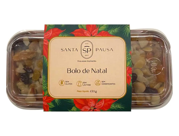 BOLO DE NATAL 430G SANTA PAUSA