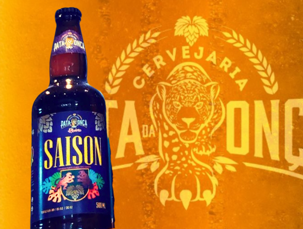 CERVEJA SAISON COM FIGO 500ML PATA DA ONÇA