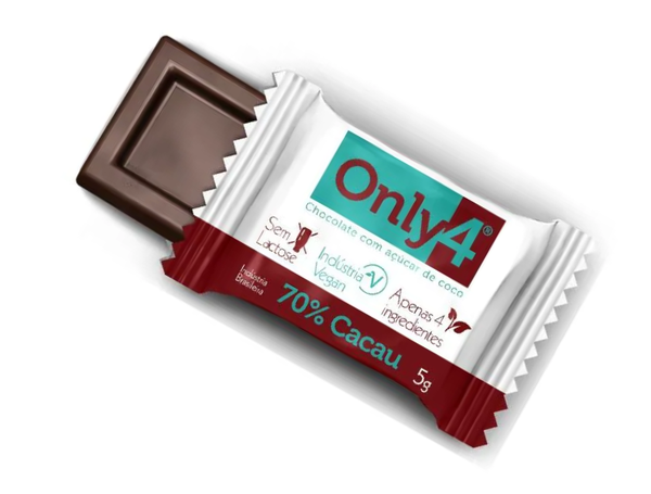 CHOCOLATE 70% CACAU 5G ONLY4