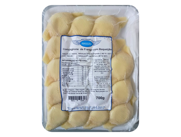 CONCHIGLIONE FRANGO COM REQUEIJÃO 700G MASSAS ANCANJO´S