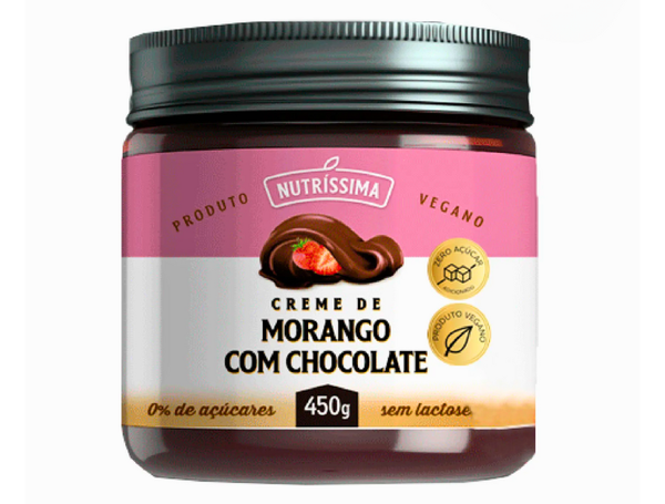 CREME DE MORANGO COM CHOCOLATE 450G NUTRÍSSIMA