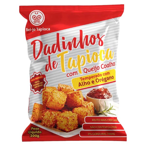DADINHO DE TAPIOCA QUEIJO COALHO COM ALHO ORÉGANO 300G BEIJO