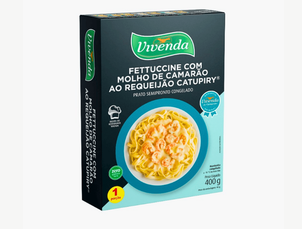 FETTUCCINE AO MOLHO COM CAMARAO 400G VIVENDA DO CAMARAO