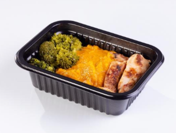 FRANGO GRELHADO COM PURÊ DE CABOTIA 300G CORADA
