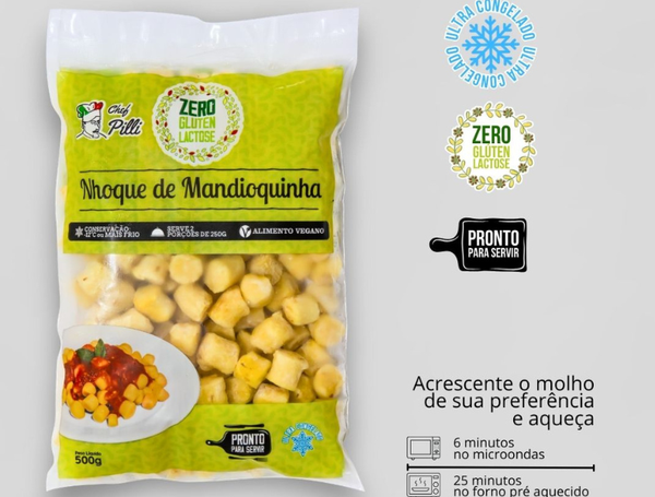 NHOQUE DE MANDIOQUINHA 500G CHEF PILLI