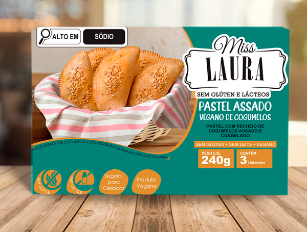 PASTEL DE FORNO INTEGRAL DE COGUMELOS 240G MISS LAURA