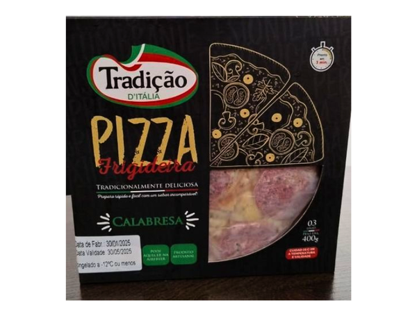 PIZZA DE FRIGIDEIRA CALABRESA 400G TRADIÇÃO D´ITÁLIA