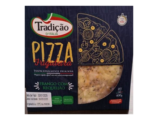 PIZZA DE FRIGIDEIRA FRANGO REQUEIJÃO 400G TRADIÇÃO D´ITÁLIA