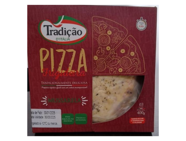 PIZZA DE FRIGIDEIRA MUSSARELA 400G TRADIÇÃO D´ ITÁLIA