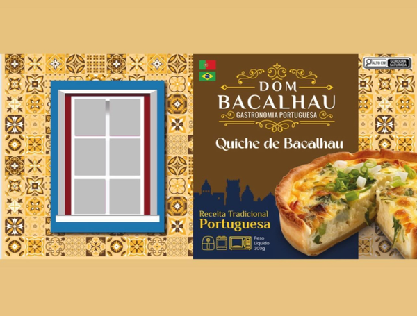 QUICHE DE BACALHAU 300G DOM BACALHAU