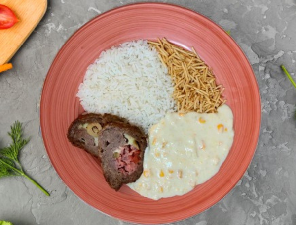 ROCAMBOLE DE CARNE 400G SABOR DE FAMÍLIA
