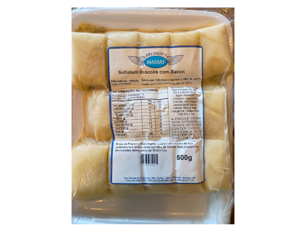 SOFIATELLI BRÓCOLIS COM BACON 500G MASSAS ARCANJO´S