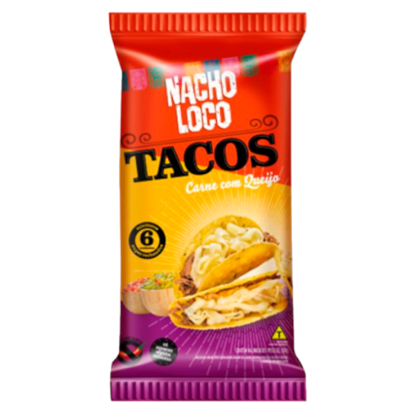 TACO CARNE E QUEIJO 300G NACHO LOCO