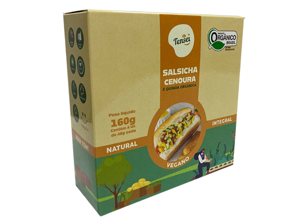 TENSEI SALSICHA CENOURA/QUINOA VEGANA 160G