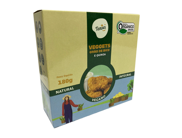VEGGETS GRÃO DE BICO E QUINOA 180G TENSEI