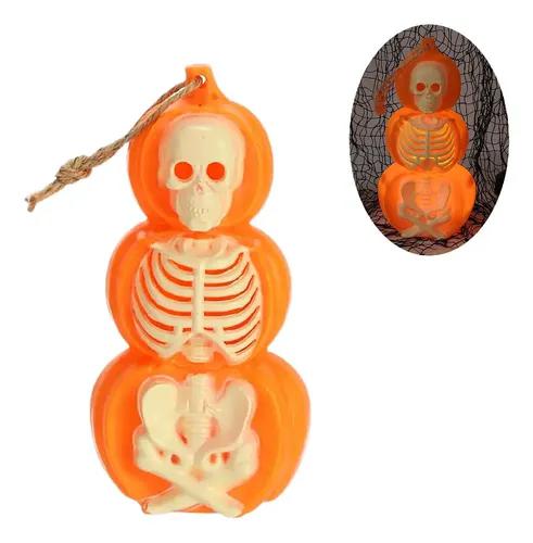 ABOBORA ESQUELETO HALLOWEEN COM LUZ MOD.H482 UN SILVER