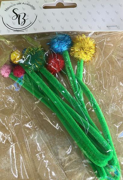 ACESSORIO CABELO MALUCO POMPOM 6UN SB