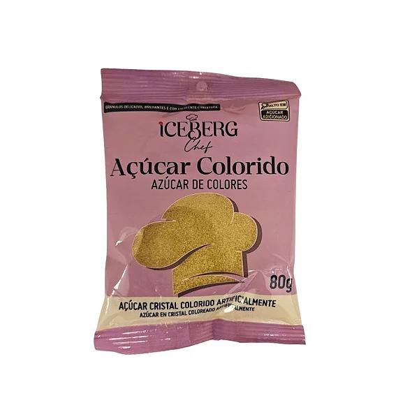 ACUCAR COLORIDO DOURADO 80G ICEBERG