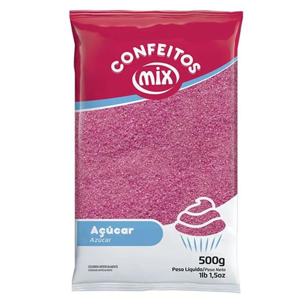 ACUCAR COLORIDO ROSA 500G MIX