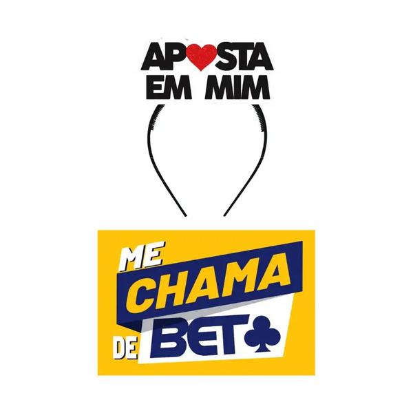 ADERECO CARNAVAL TIARA E PLACA BET UN PIFFER