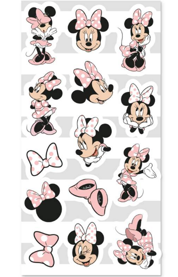 ADESIVO DECORATIVO MINNIE ROSA 14UN REGINA