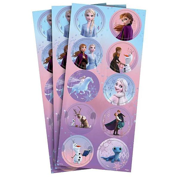 ADESIVO DECORATIVO REDONDO FROZEN 30UN REGINA
