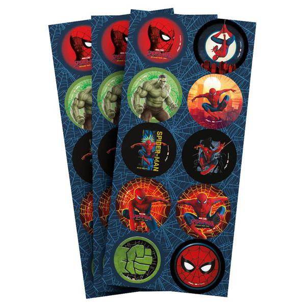 ADESIVO DECORATIVO REDONDO HOMEM ARANHA UM NOVO DIA 30UN REGINA