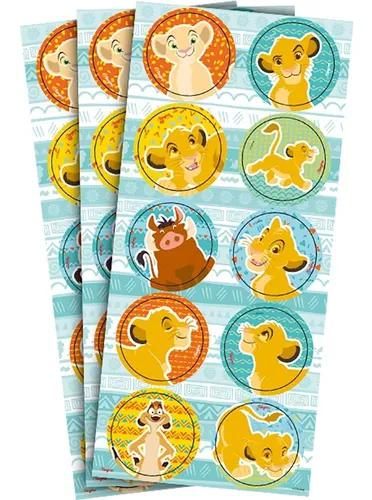 ADESIVO DECORATIVO REDONDO O REI LEAO 30UN REGINA