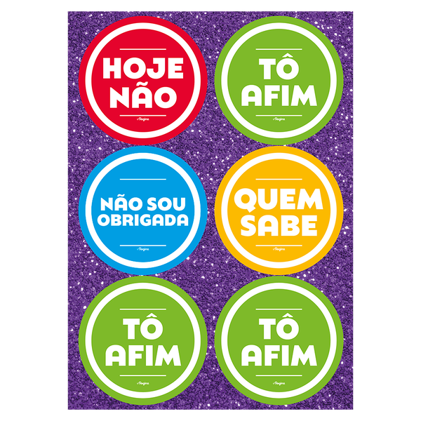 ADESIVO DIVERTIDO PARA BLOQUINHO CARNAVAL UN REGINA