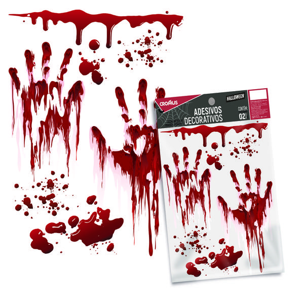 ADESIVO ESPELHO SCARY NIGHT 19X31,1CM C/2 UN CROMUS